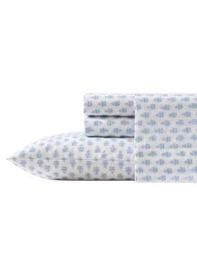 Laura Ashley Francesca Blue Full Sheet Set ~ New